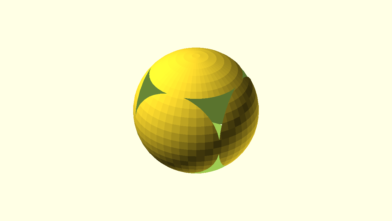 OpenSCAD-Render: parametrisches 3D-Modell